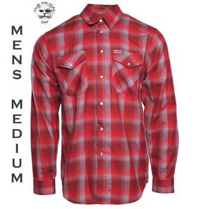 DIXXON FLANNEL x SWITCH SUSPENSION - GAME OVER Flannel Shirt - Men's Medium